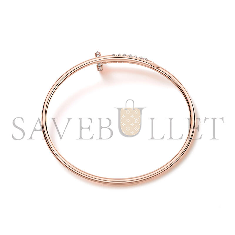 CARTIER JUSTE UN CLOU BRACELET, SMALL MODEL REVERSE-SET DIAMONDS CRB6091317